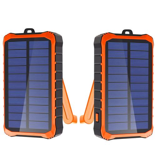 厂家批发太阳能移动电源充电宝 户外便携手摇手动发电机充电宝